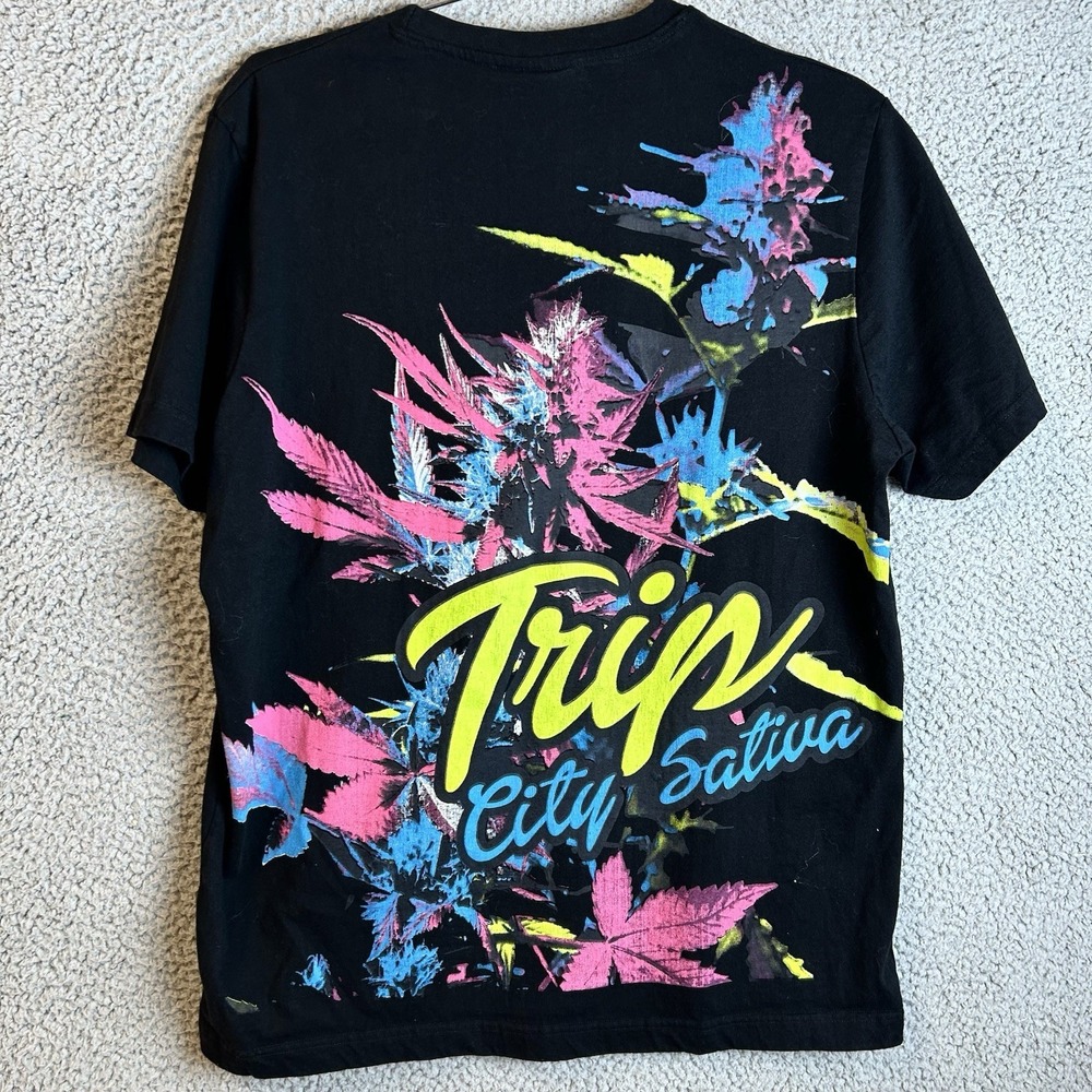 Trip City Sativa Wishes Indica Dreams Graphic T-Shirt Size XL Men's Rave Mall